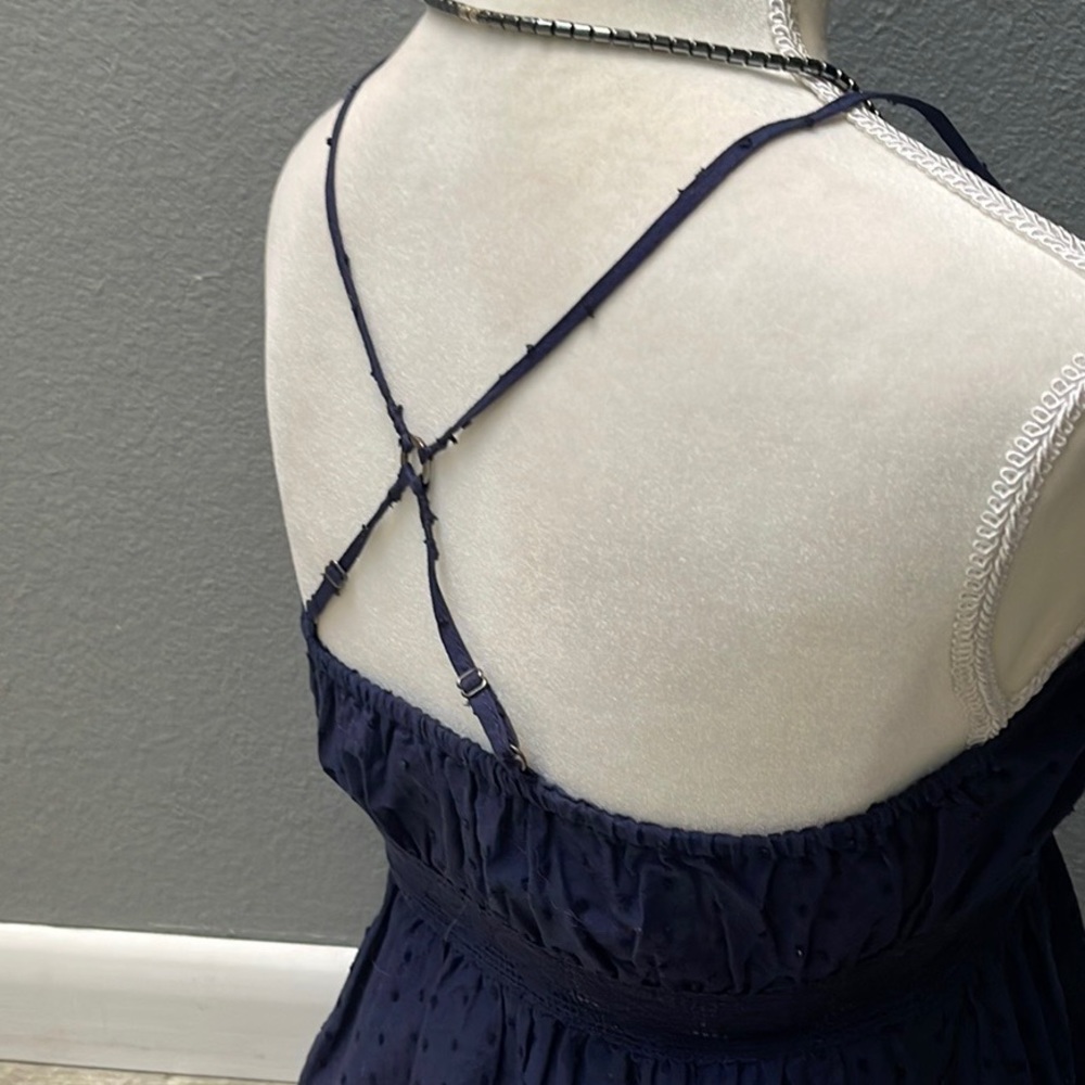 Iris Basic Navy Racerback Tank Top - Picture 3 of 10